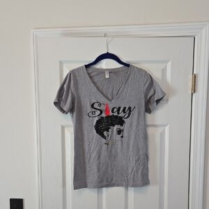Next Level Apparel Gray Kids T-Shirt with Graphic Design